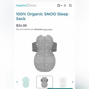 Happiest Baby Gray Organic SNOO Sleep Sack
